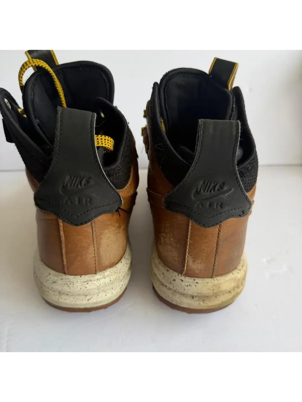 Nike Lunar Force 1 Duckboot Men's Waterproof High Top Boots Size 9.5 Brown/Black